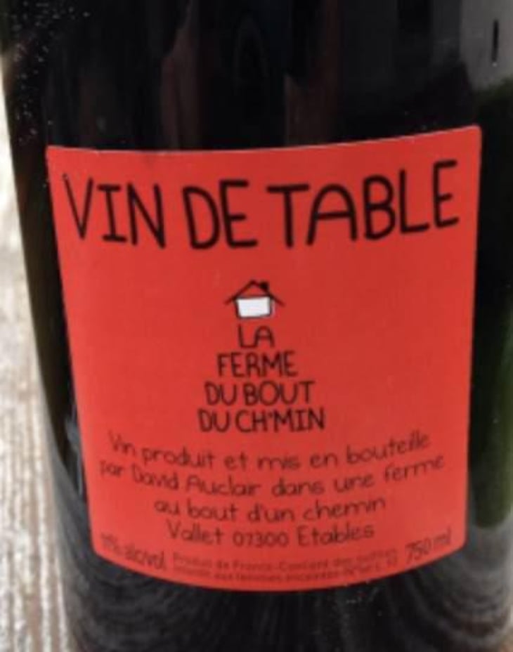 Vin de Table - La Ferme du Bout du Ch'min - david-auclair 