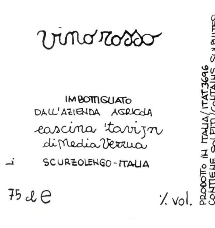 Vino Rosso - Cascina Tavijn - nadia-verrua 