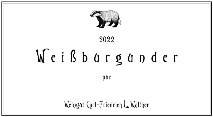 Weißburgunder pur - Weingut Carl-Friedrich L. Walther - carl-friedrich-l-walther 