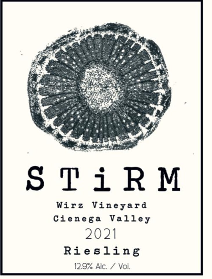 Wirz Vineyard Riesling, Cienega Valley - Stirm Wine Company - ryan-stirm 