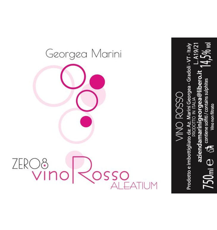 Zero8 Aleatium - Azienda Agricola Georgea Marini - georgea-marini -2020