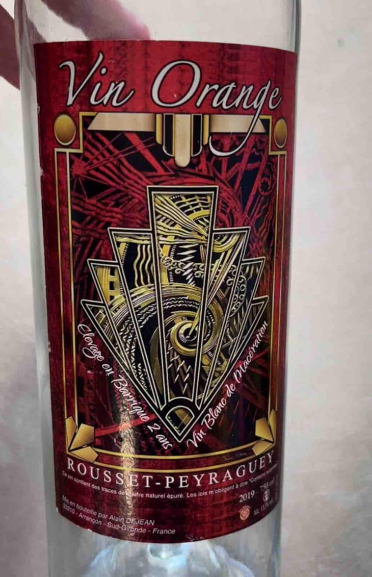 Vin Orange - Rousset-Peyraguey - alain-dejean -2019