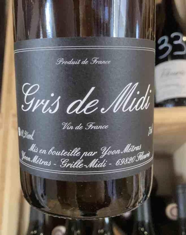 Gris de midi - Domaine Métras - yvon-metras -2023