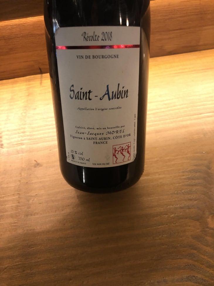 Saint aubin 1er Cru - Jean-Jacques Morel - jean-jacques-morel -2018