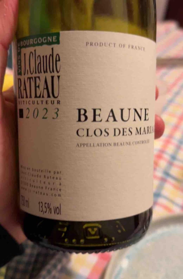 Beaune clos des mariages - Domaine Jean-Claude Rateau - amel-nouar-et-jean-claude-rateau -2023