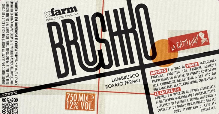 Brushko Lambrusco Rosato - XFarm Agricoltura Prossima - xfarm -2023