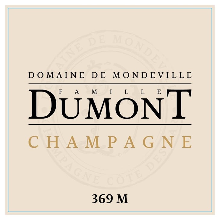 Brut 369 M - Domaine de Mondeville - Champagne Dumont - famille-dumont 