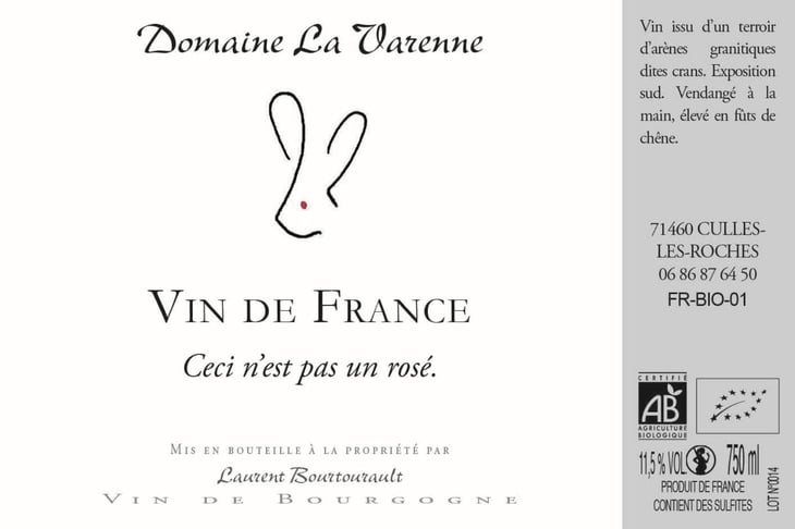 Ceci n'est pas un rosé - Domaine La Varenne - laurent-bourtourault 