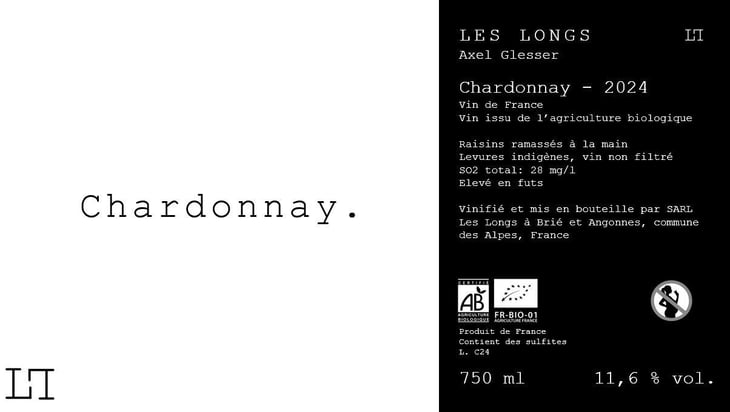 Chardonnay 24 - Domaine des Longs - axel-glesser -2024