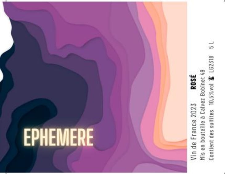 ÉPHÉMÈRE ROSÉ - Domaine Calvez-Bobinet - sebastien-bobinet-emeline-calvez --