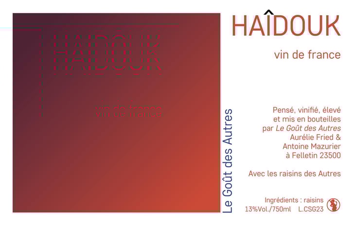 Haîdouk - Le goût des autres - aurelie-fried-antoine-mazurier 