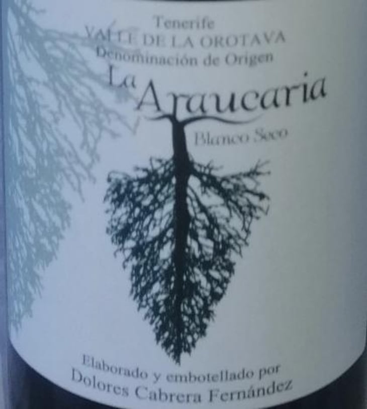 La Araucaria Blanco seco - Bodega La Araucaria - dolores-cabrera-fernandez 
