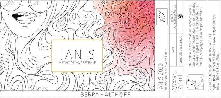 Janis 2023 - Domaine Berry - Althoff & Le Quai à Raisins - imogen-berry-robin-althoff 