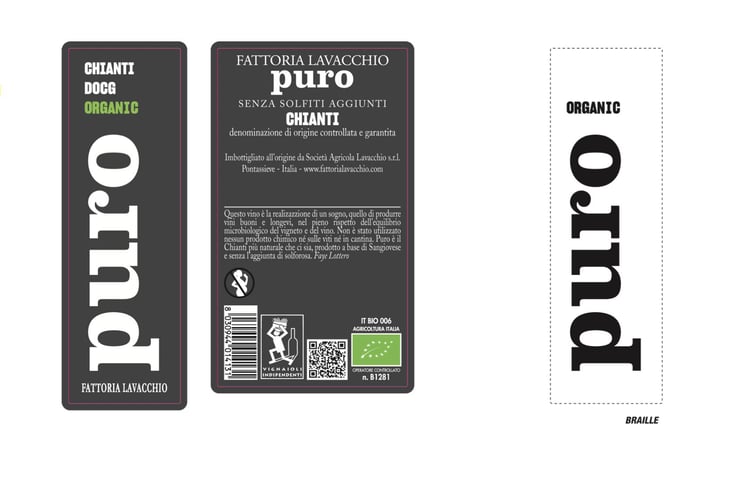 'Puro' Chianti Docg 2022 - Fattoria Lavacchio Biowinery - faye-lottero-5c 