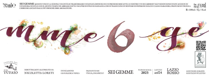 Sei Gemme Rosso - Cantina del Tufaio - Sei Gemme - nicoletta-loreti 