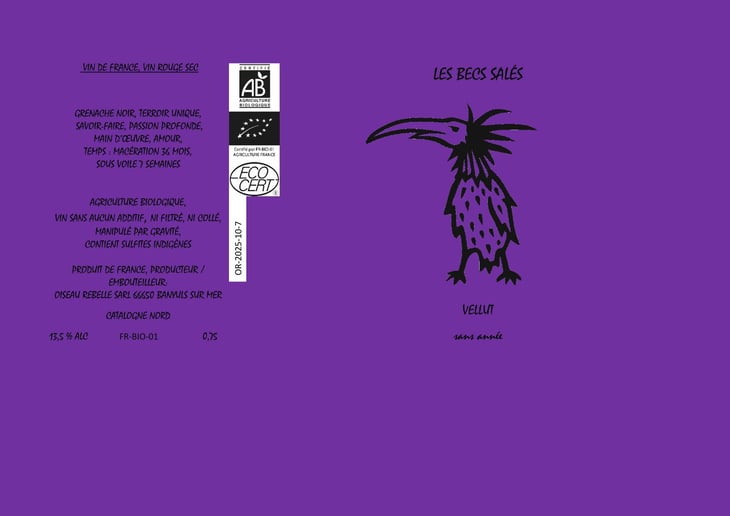 Vellut - Oiseau Rebelle - guido-melanie-hube --