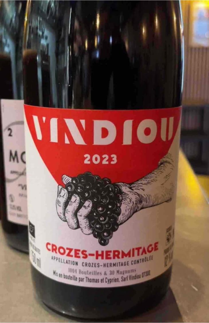 Vindiou Crozes-Hermitages - Vindiou - cyprien-de-lageneste-thomas-junique -2022