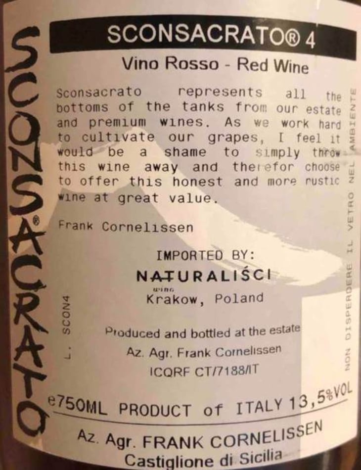 Sconsacrato - Azienda Agricola Frank Cornelissen - frank-cornelissen 