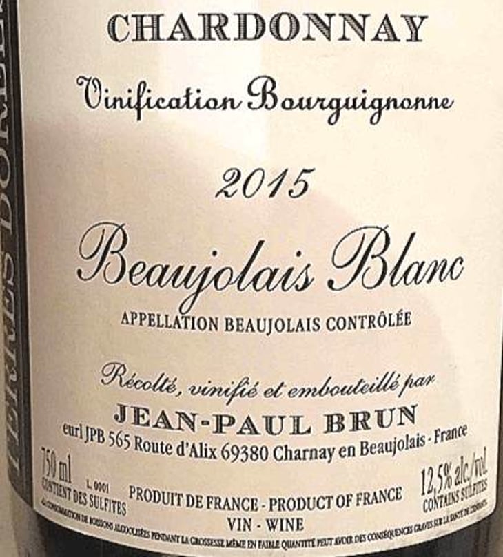 Beaujolais Blanc - Domaine des Terres Dorées - jean-paul-brun 