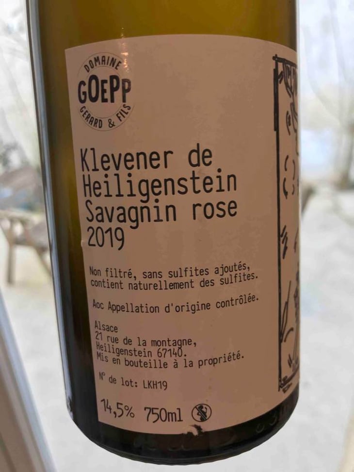 Klevener De heiligenstein - Goepp Gerard et Fils - clement-sylvain-goepp 