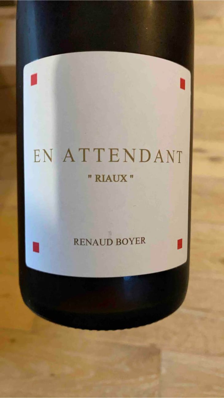 En Attendant « Riaux » - Domaine Renaud Boyer - renaud-boyer 