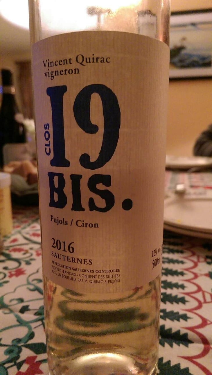 Sauternes - Clos 19 Bis - vincent-quirac 