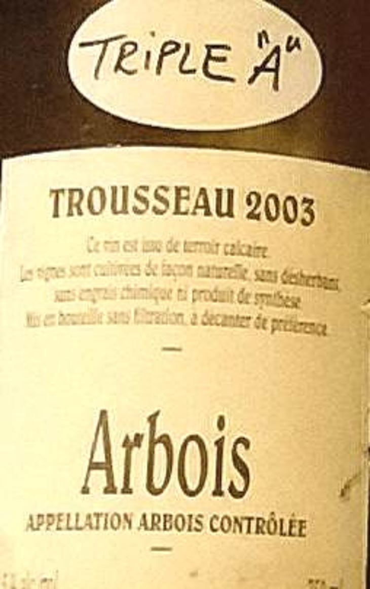 Trousseau - Domaine André & Mireille Tissot - benedicte-stephane-tissot 