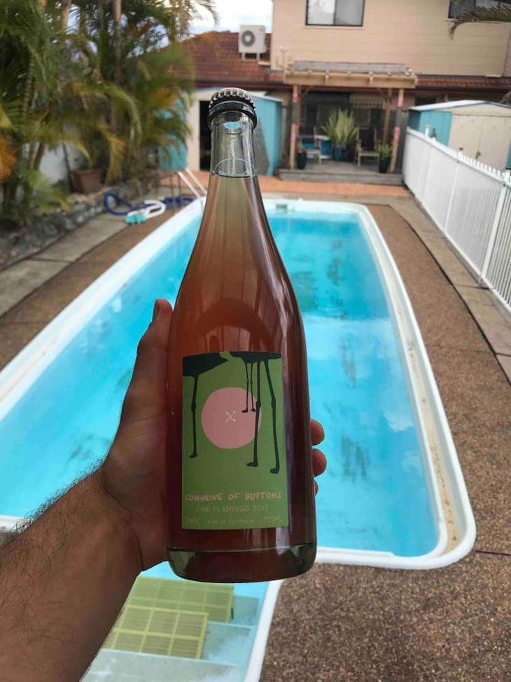 Pink Flamingo - Commune of Buttons - jasper-sophie-button 