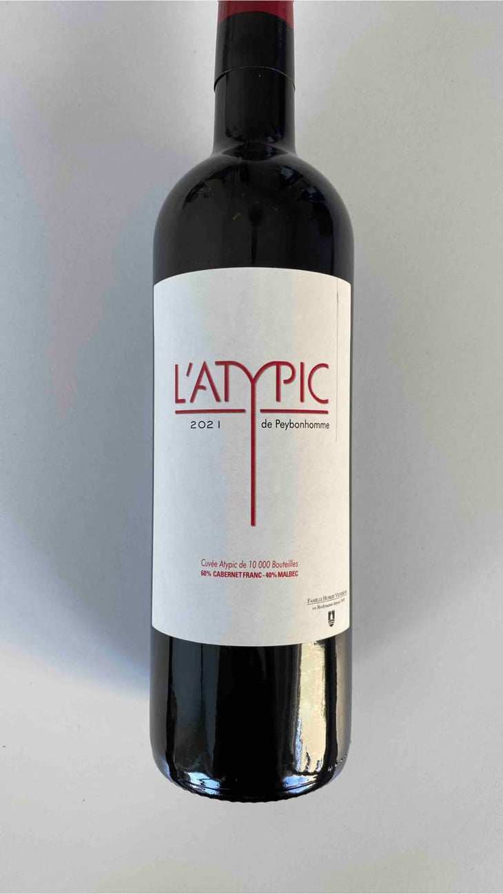 L'Atypique - Château Peybonhomme Les Tours - Vignobles Hubert - famille-hubert -2021