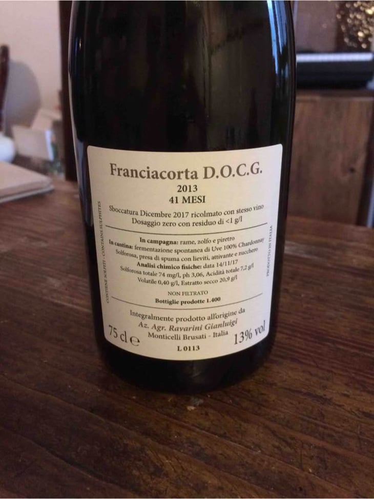 FRANCIACORTA RAVARINI 41 mesi - Az. Agr. Ravarini Gianluigi - gianluigi-ravarini 