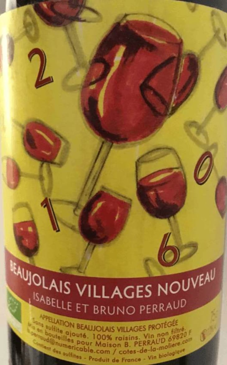 Beaujolais Villages Nouveau (2016 Label) - Côtes de la Molière - isabelle-bruno-perraud 
