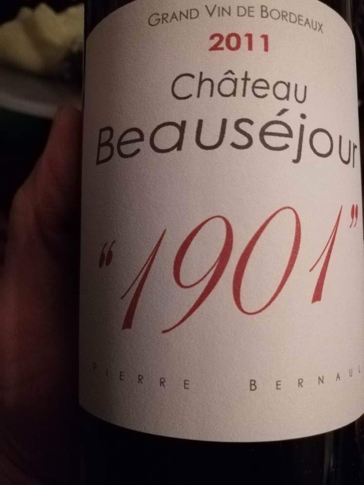 1901 - Château Beauséjour - gerard-dupuy 