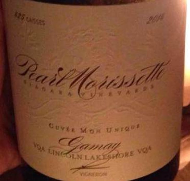 Cuvée Mon Unique - Gamay - Pearl Morissette - francois-morissette 