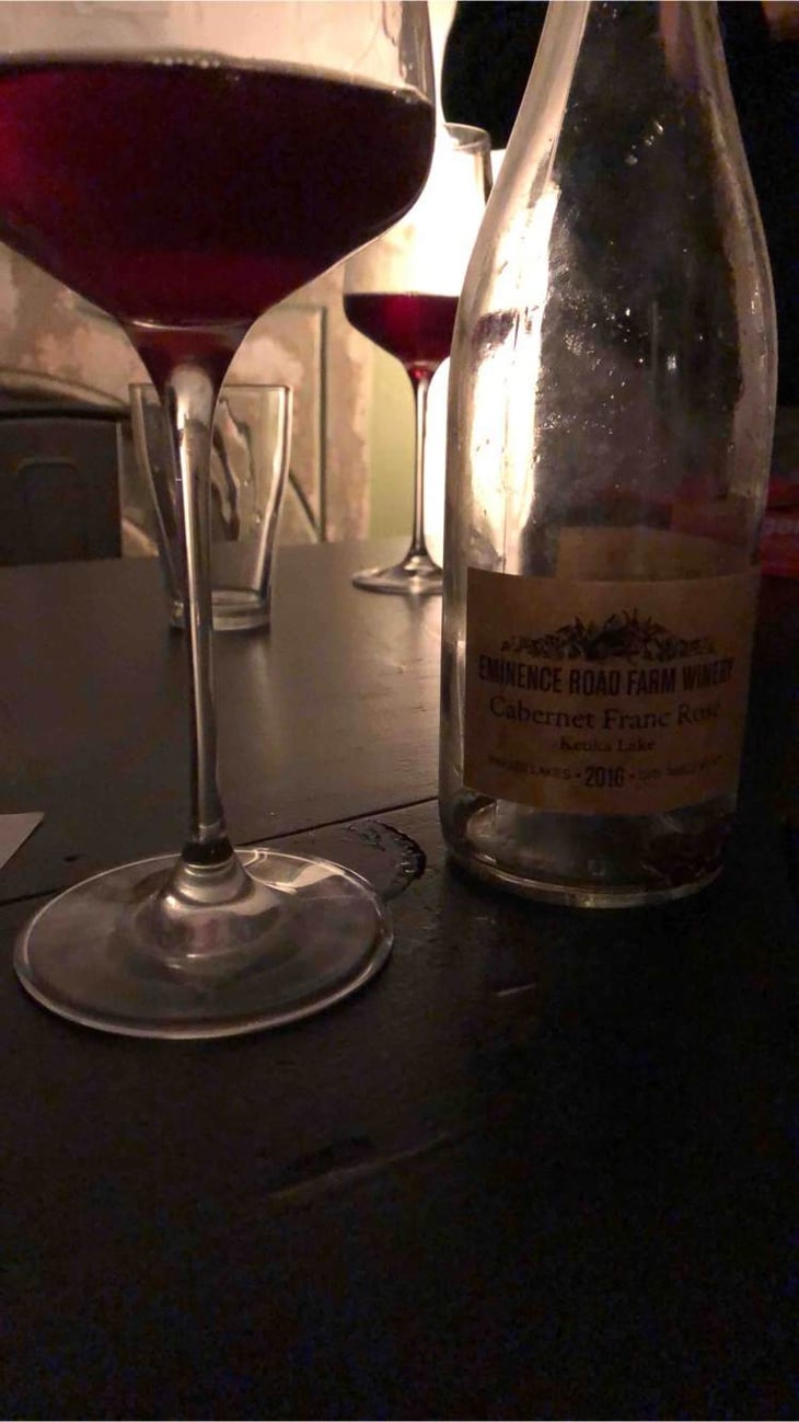 Keuka Lake Cabernet Franc Rosé - Eminence Road Farm Winery - andrew-scott-jennifer-clark 