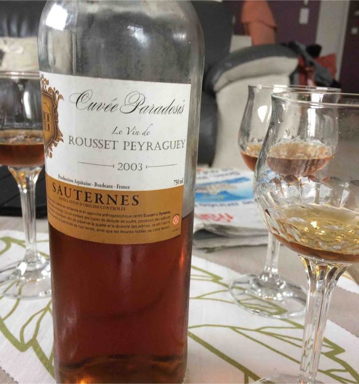 Cuvée Paradosis - Rousset-Peyraguey - alain-dejean 