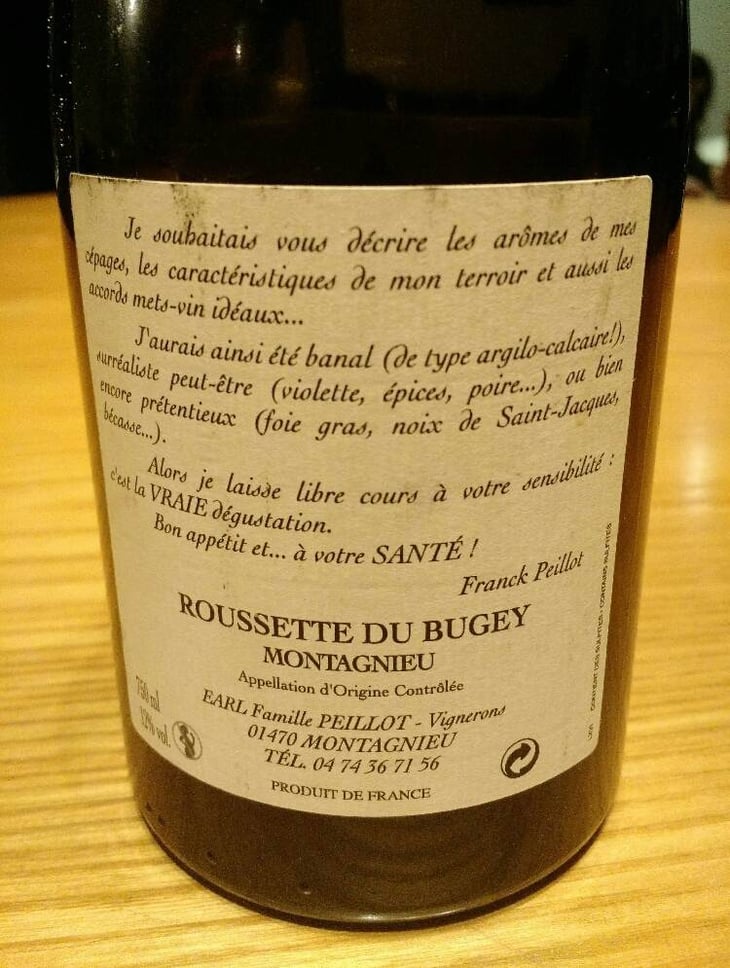 Roussette Du Bugey - Famille Peillot - franck-peillot 