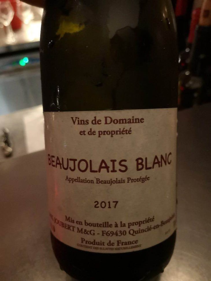 Beaujolais Blanc - Domaine Marcel Joubert - carine-joubert 