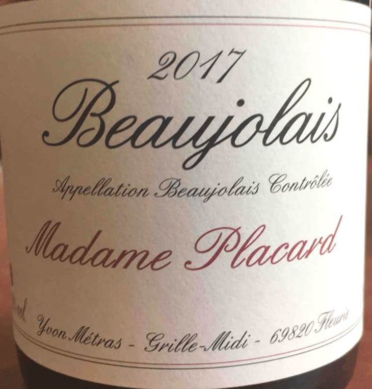 Madame Placard - Domaine Métras - yvon-metras 