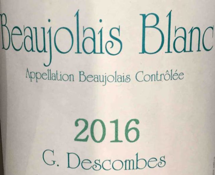 Beaujolais Blanc - Georges Descombes - georges-descombes 