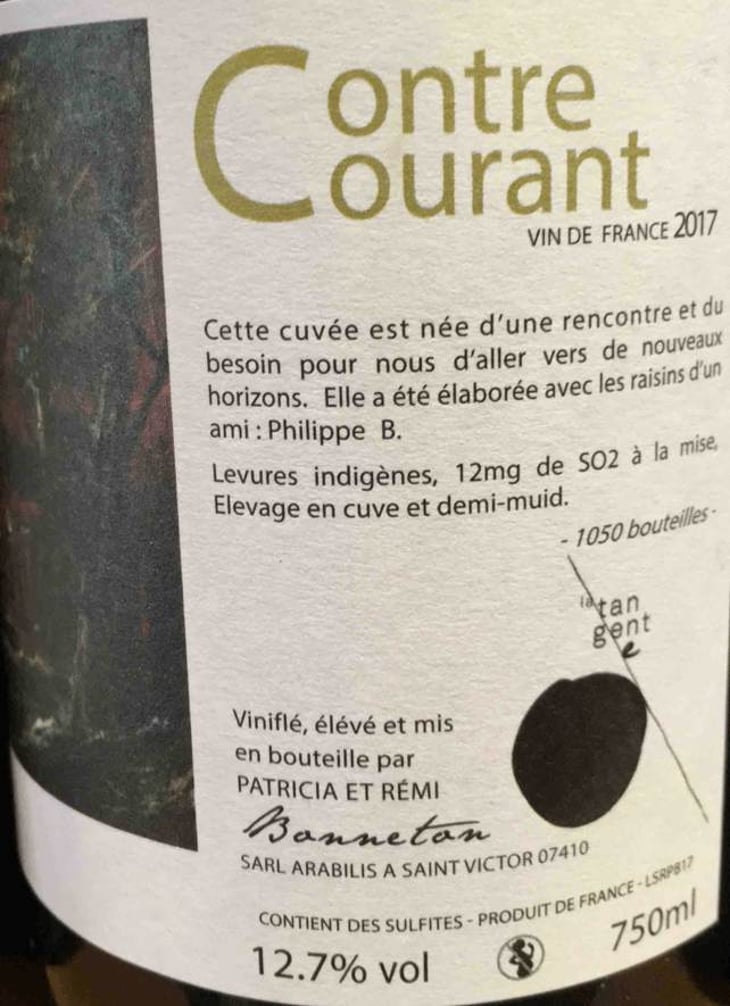 Contre Courant - Domaine de l'Alezan - remi-patricia-bonneton 