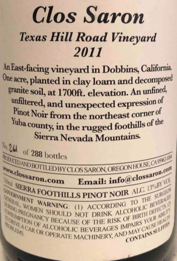 Texas Hill Road Vineyard - Clos Saron - gideon-bienstock 