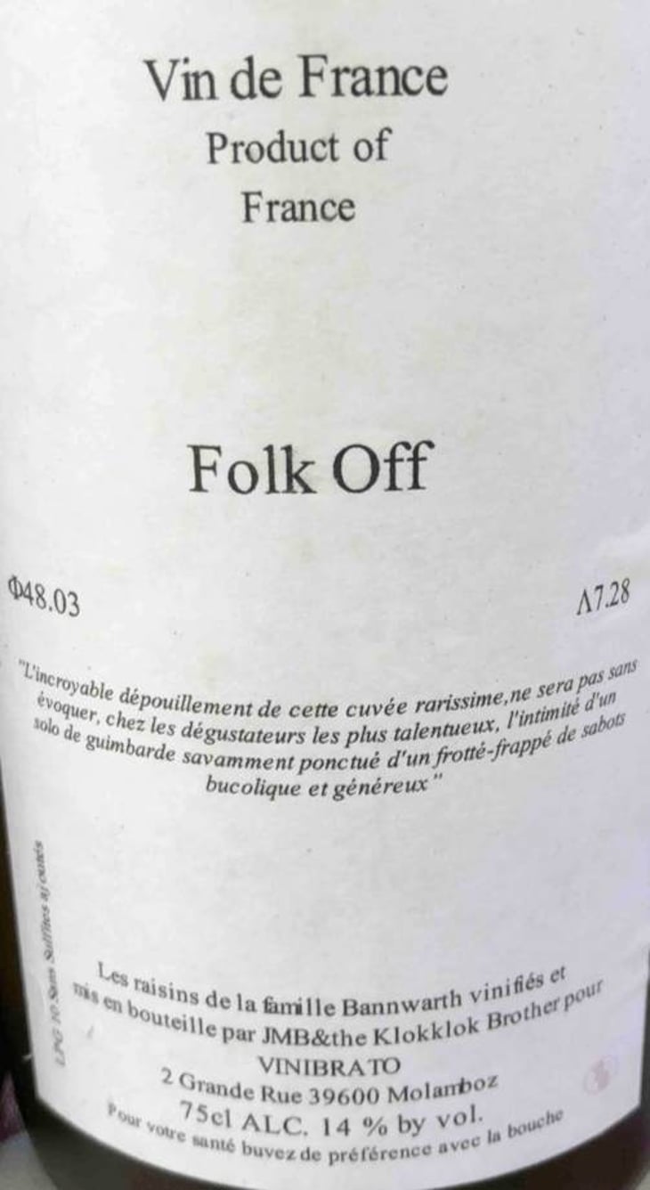 Folk Off (X Vinibrato) - Jean-Marc Brignot / Vinibrato - jean-marc-brignot 