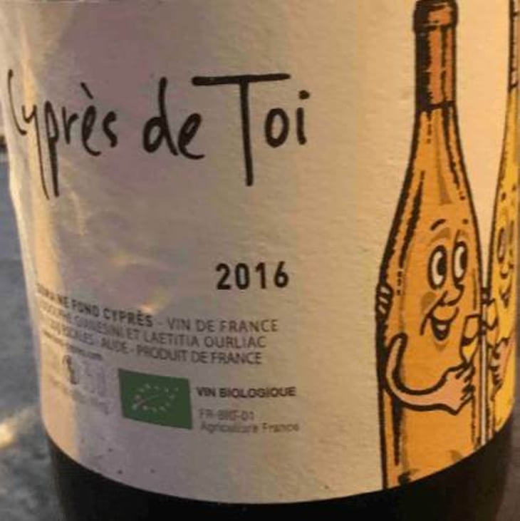 Cyprès de Toi (Blanc - old label) - Fond Cyprès - rodolphe-gianesini-laetitia-ourliac 