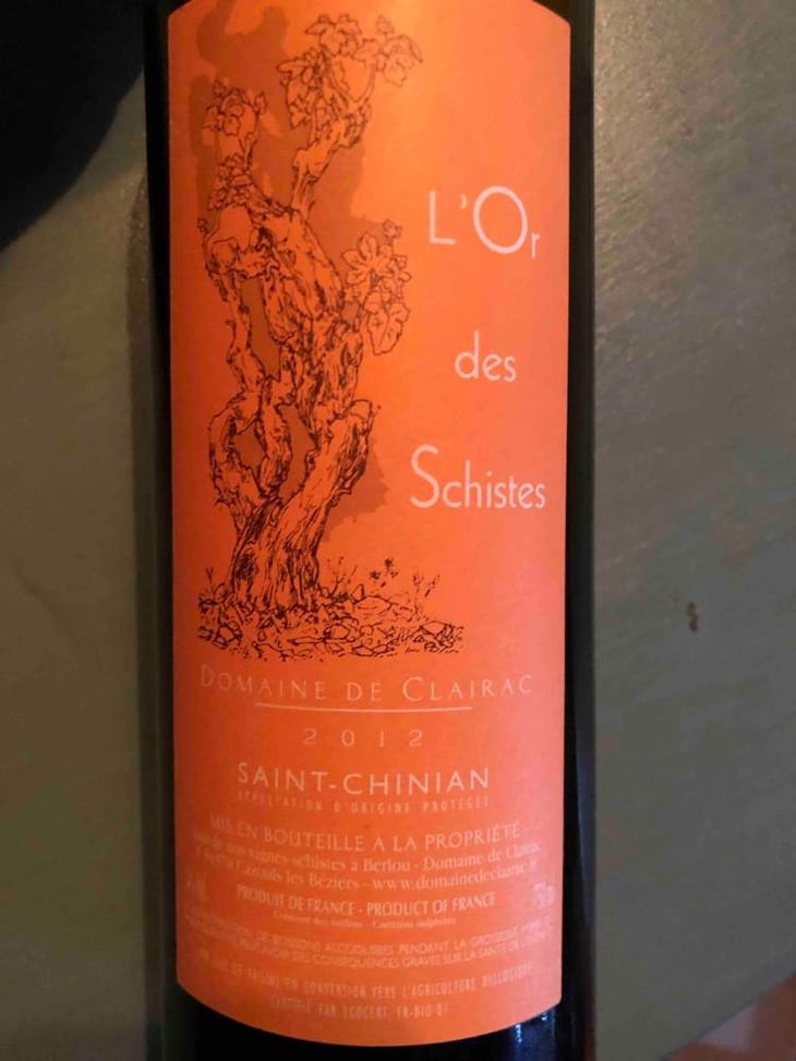 L’Or Des Schistes - Domaine de Clairac/Domaine d'O - deborah-olivier-knowland 