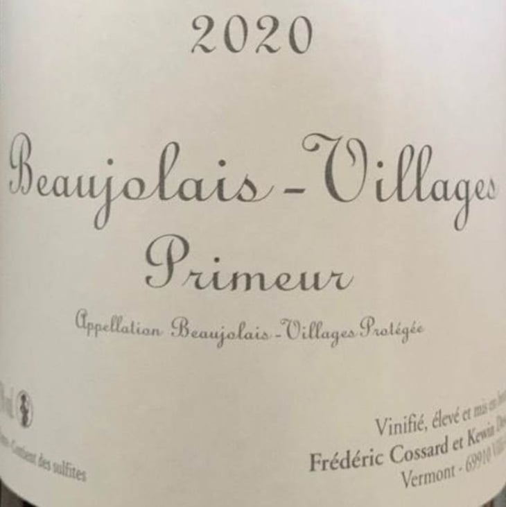 Beaujolais-Villages Primeur - Domaine de Chassorney - frederic-cossard 