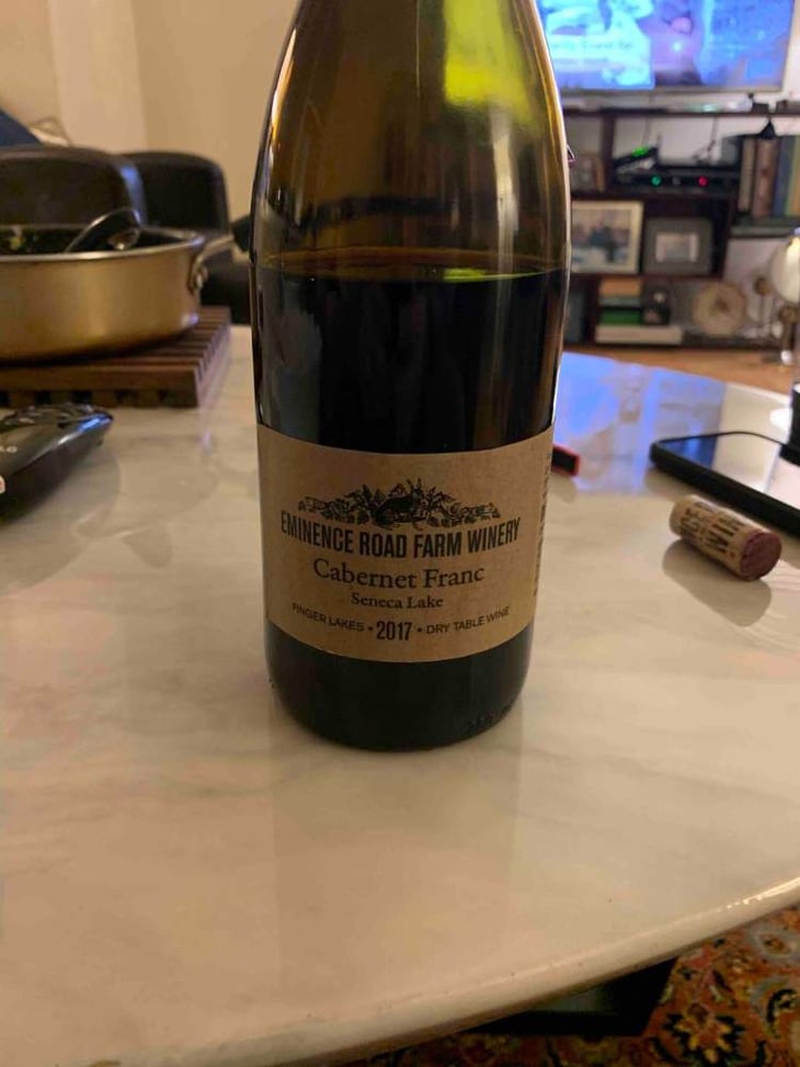 Cabernet Franc- Seneca Lake - Eminence Road Farm Winery - andrew-scott-jennifer-clark 