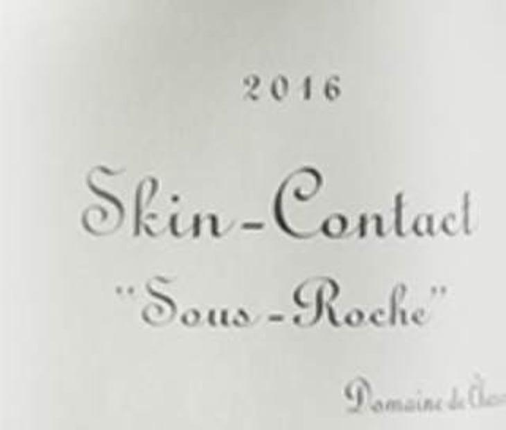 Skin Contact "Sous-Roche" - Domaine de Chassorney - frederic-cossard 