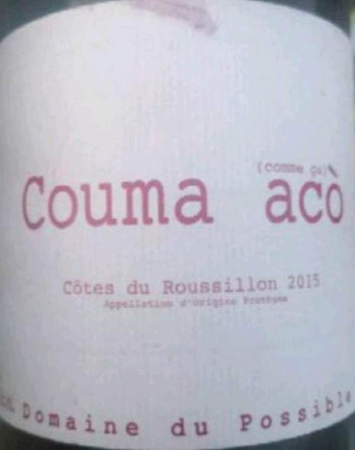 Couma acò - Domaine du Possible - loic-roure 