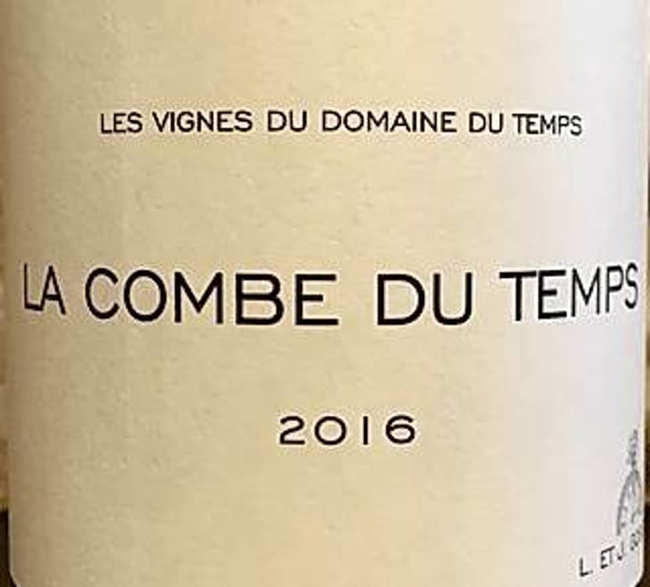 La Combe Du Temps (rouge) - Domaine Du Temps - lauranne-plegat-jeremy-gobert 