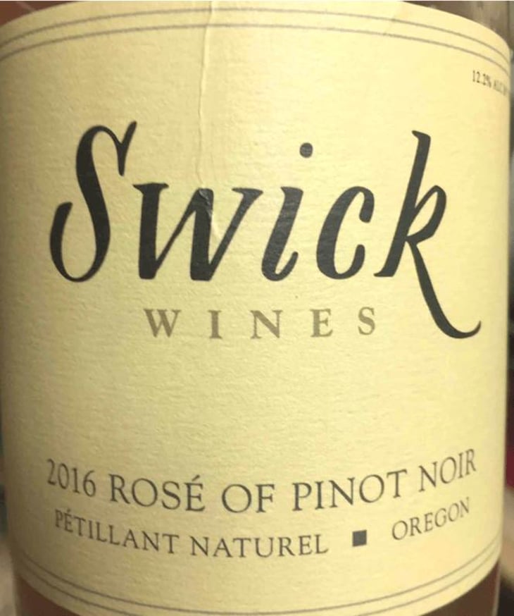 Rosé of Pinot Noir Pétillant Naturel - Swick Wines - joe-swick 